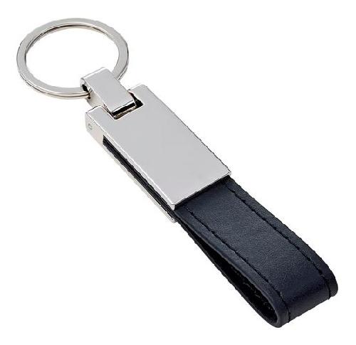 Steel Key Chain With PU Loop